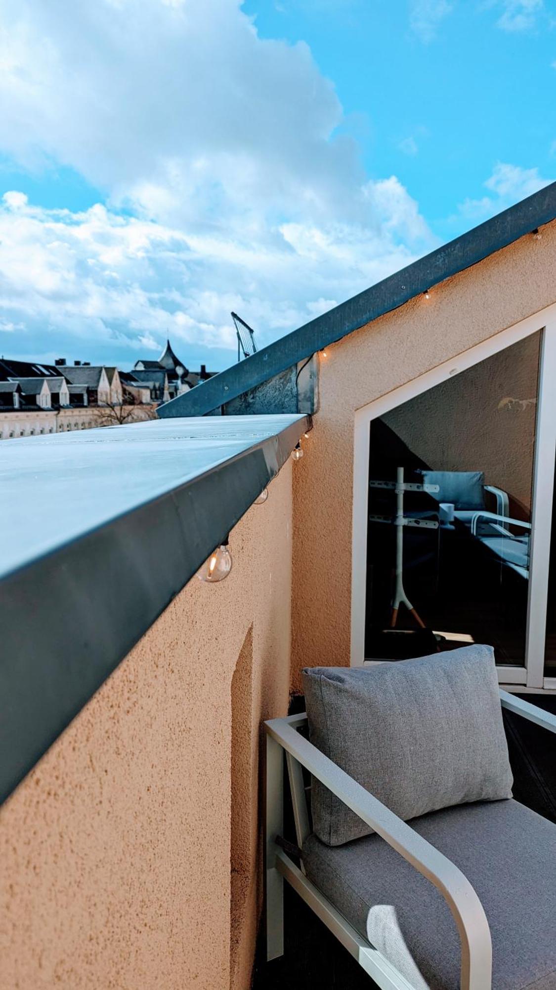 Rooftop Art Apartment, E-Roller,Ausblick,Wlan,Tv Chemnitz Exterior foto