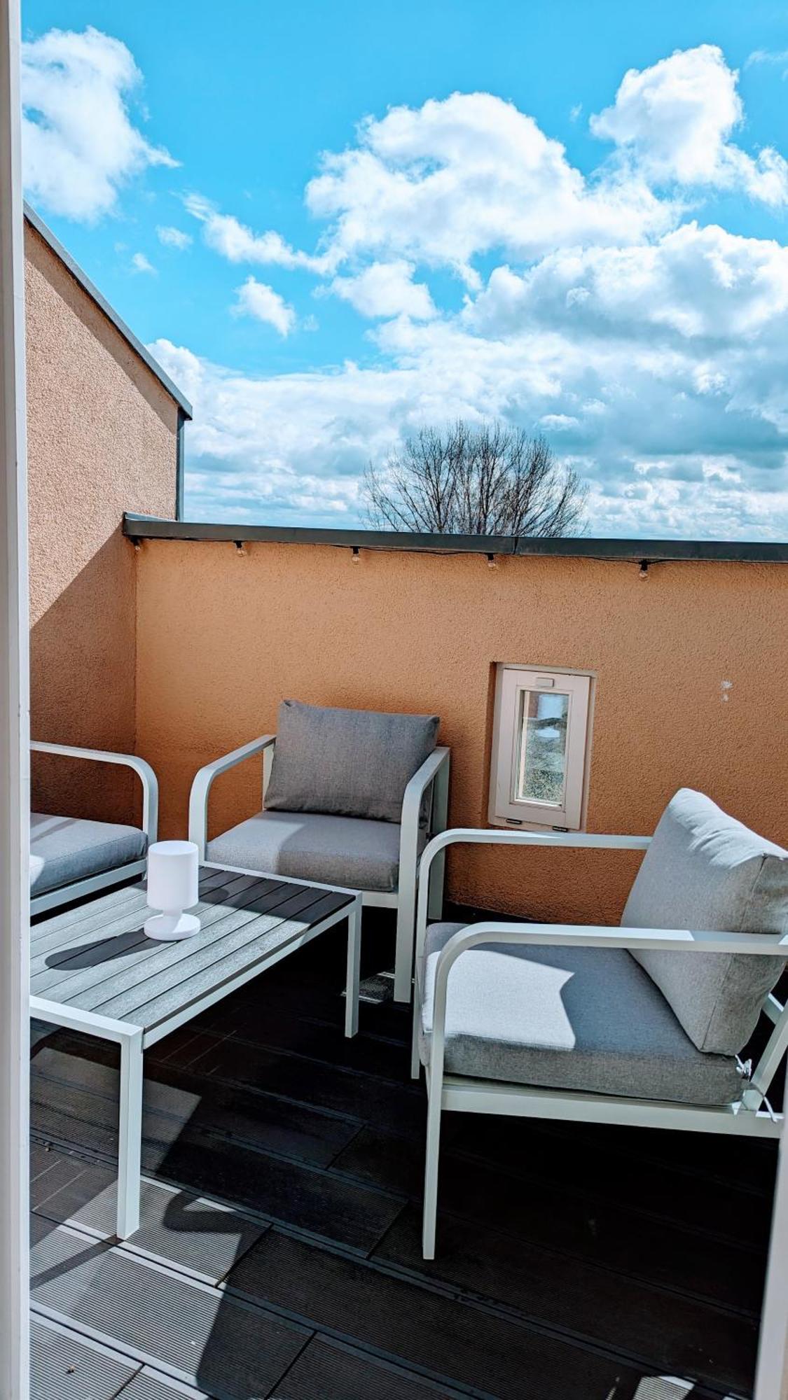 Rooftop Art Apartment, E-Roller,Ausblick,Wlan,Tv Chemnitz Exterior foto