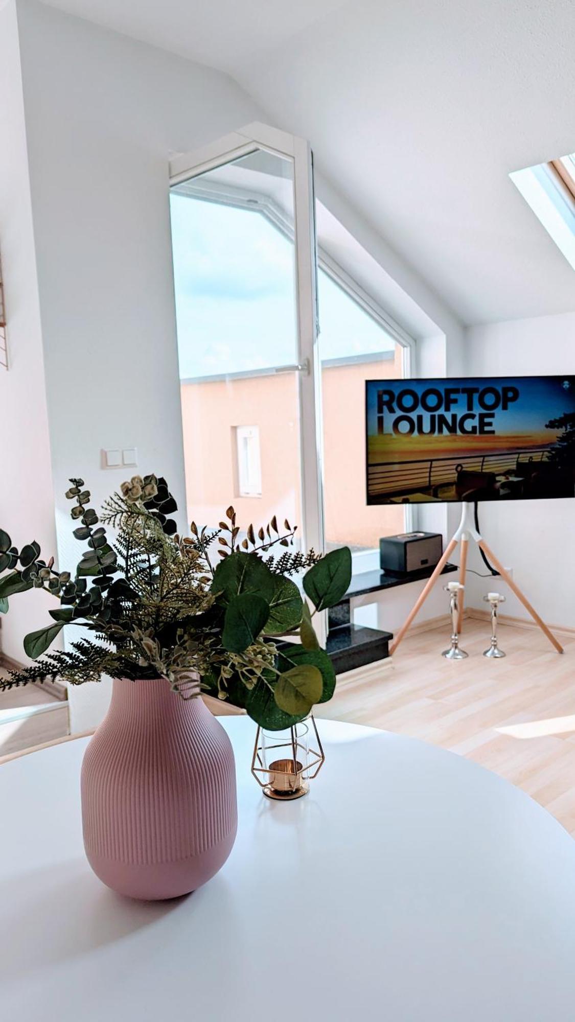 Rooftop Art Apartment, E-Roller,Ausblick,Wlan,Tv Chemnitz Exterior foto